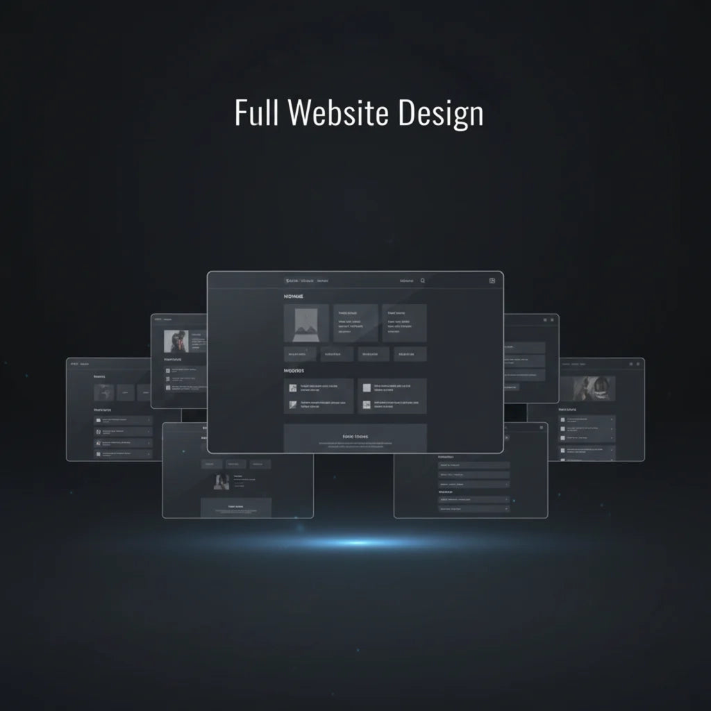 Conception complète de site web (jusqu’à 5 pages)